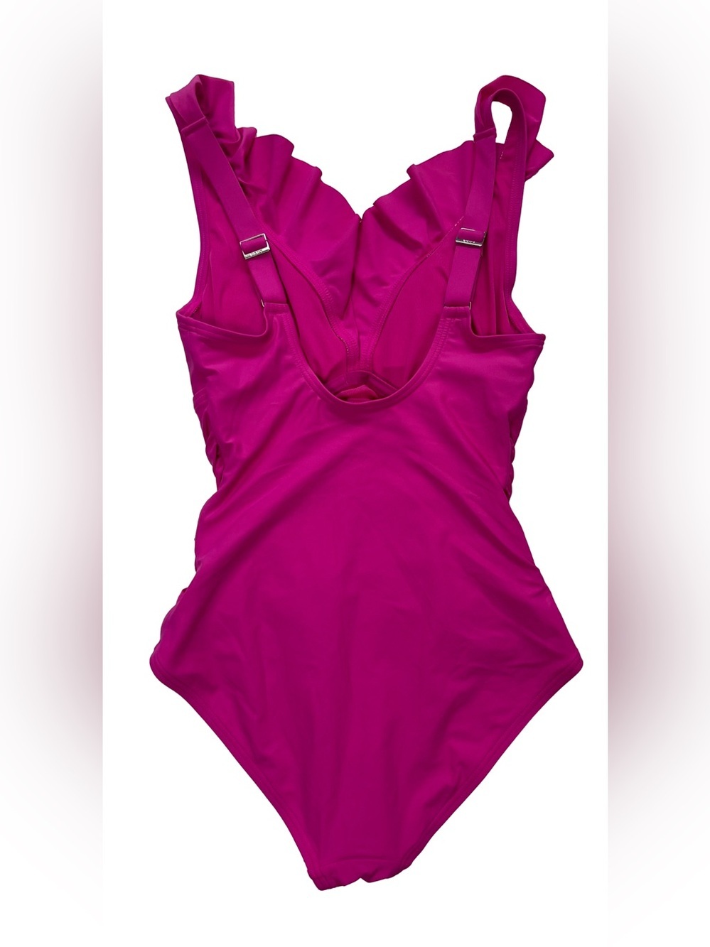 Ruffle V-Neck One-Piece Swimsuit - Size XS - Picture 2 of 8